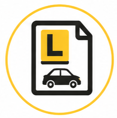 Driving test icon